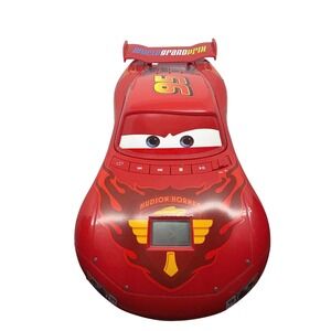 Disney Pixar Cars Lightning McQueen CD Player World Grand Prix Red 95 *Untested